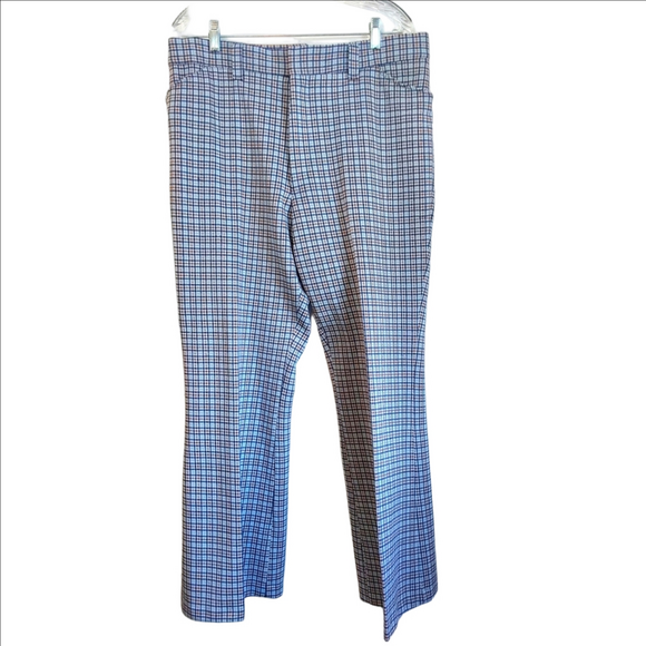 Vintage Day's Sportswear Men's Blue Checkered Pants 36x30 - Picture 1 of 13